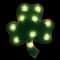 14" St. Patrick's Day Shamrock Lighted Window Silhouette Decoration